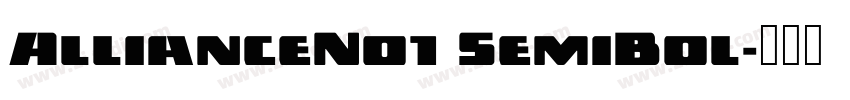 AllianceNo1 SemiBol字体转换